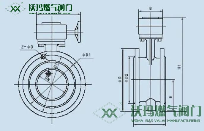 單偏心蝶閥結構